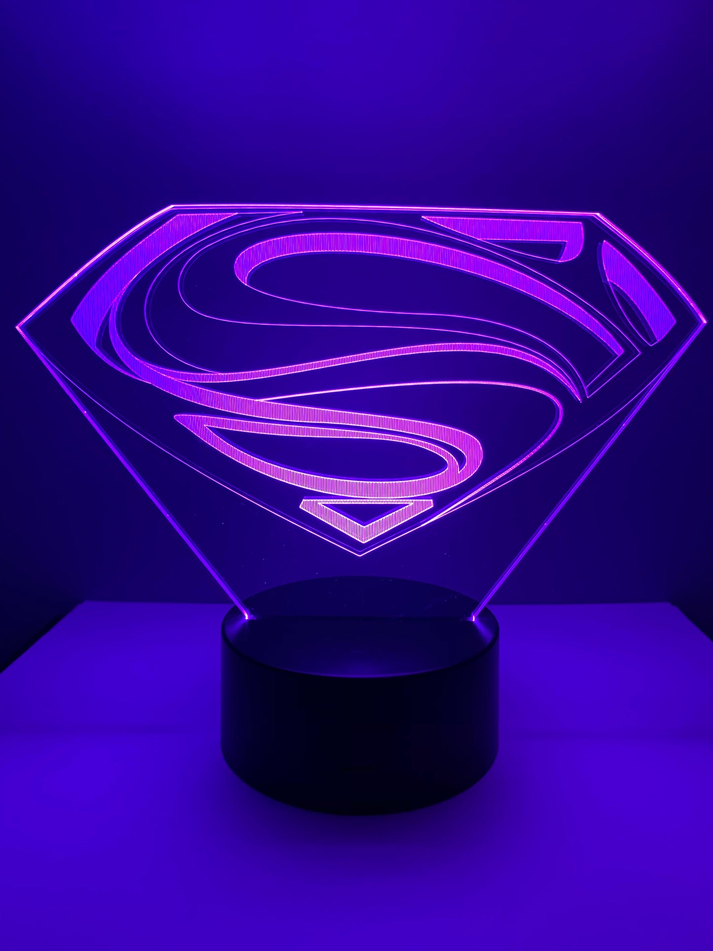 Lampe 3D DEL Logo Superman