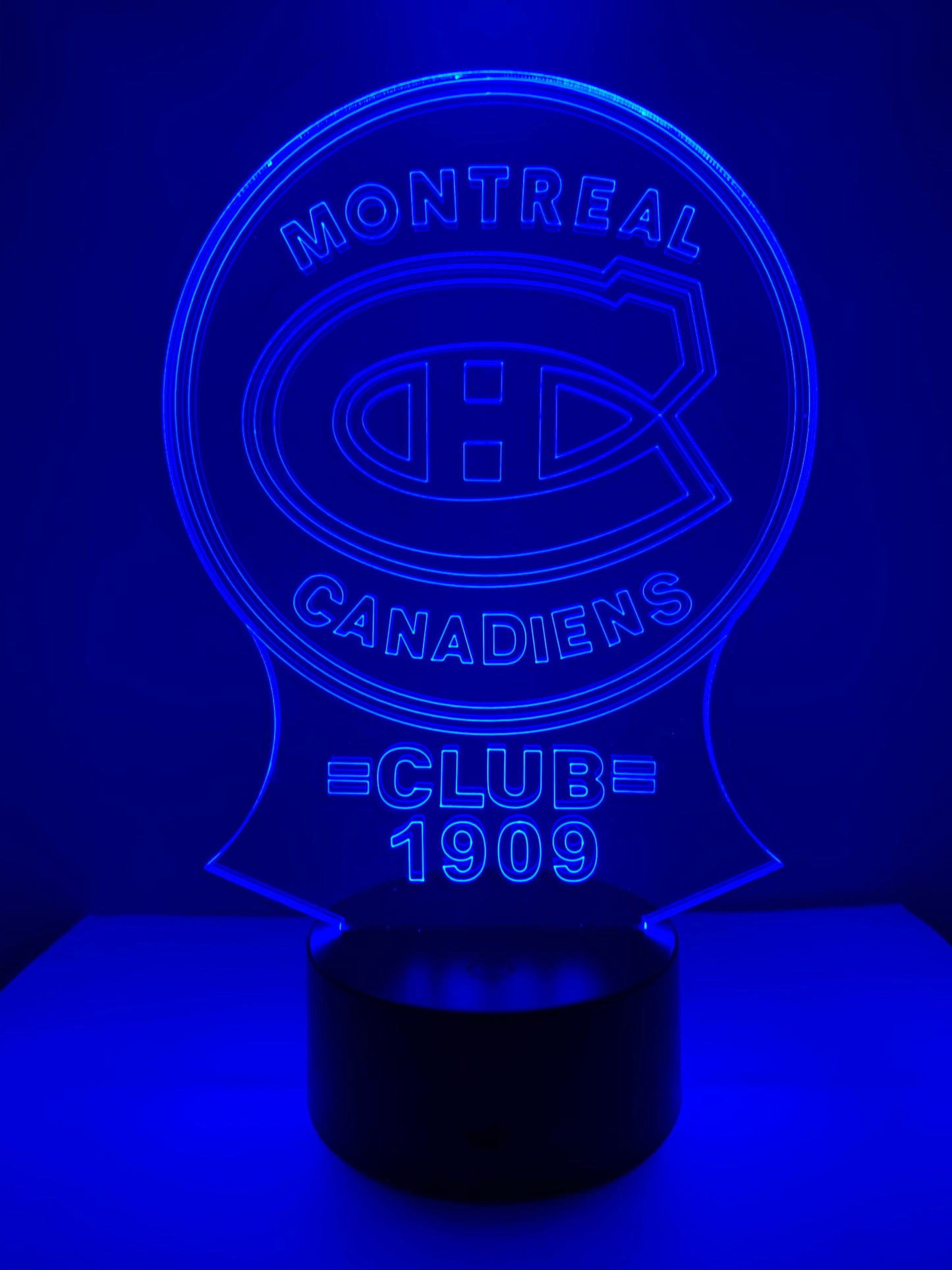 Lampe 3D DEL Hockey Les Canadiens de Montréal