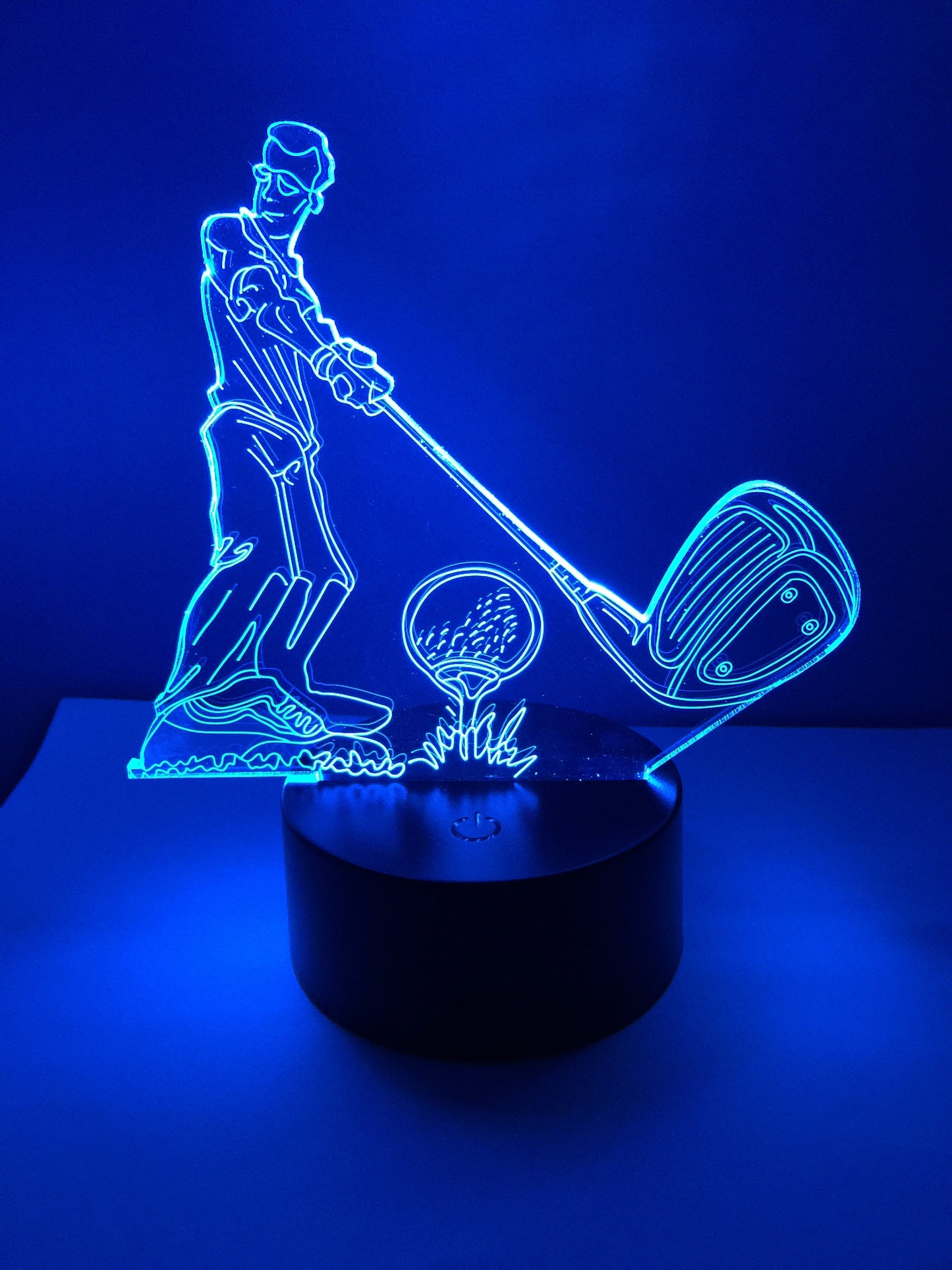 Lampe 3D DEL Joueur de Golf Comique
