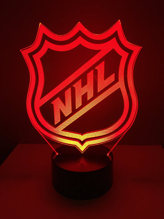 Lampe 3D DEL Hockey Logo NHL