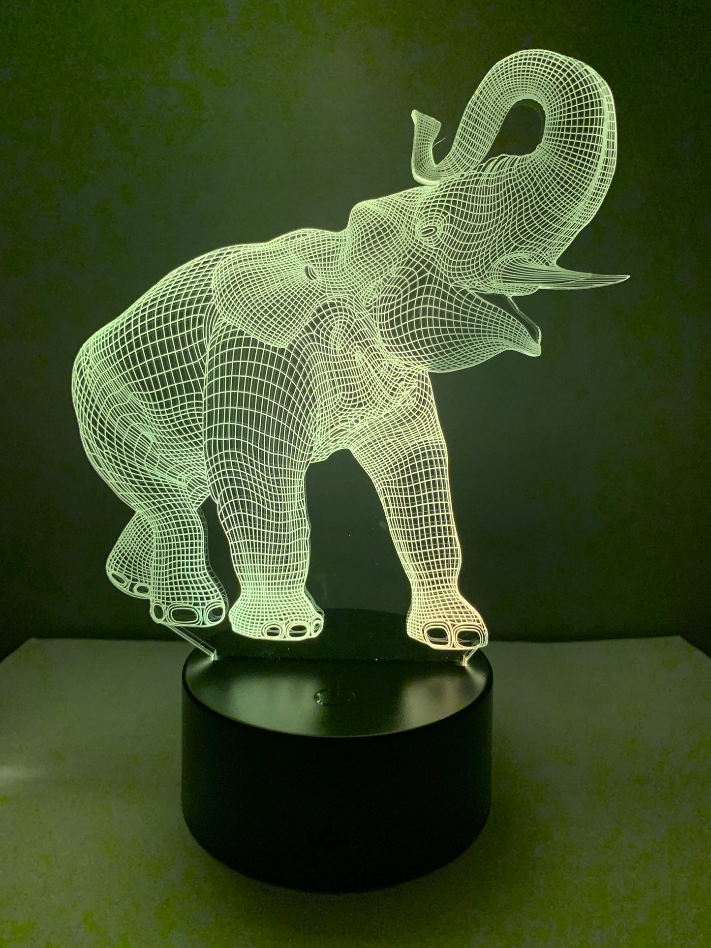 Lampe 3D DEL Éléphant
