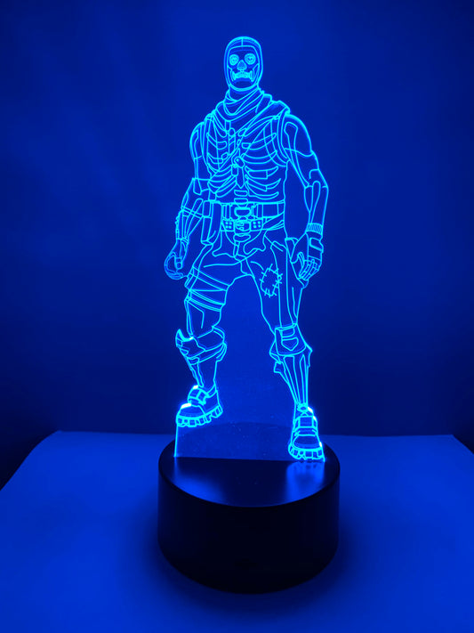 Lampe 3D DEL Fortnite Soldat Squelette