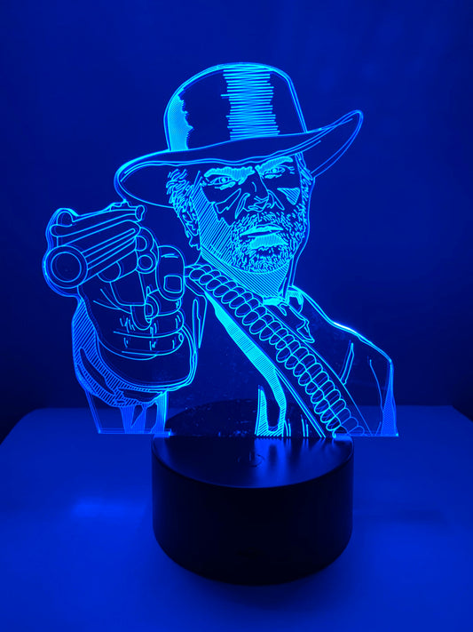 Lampe 3D DEL Cowboy Arthur Morgan (Red Dead Redemption)