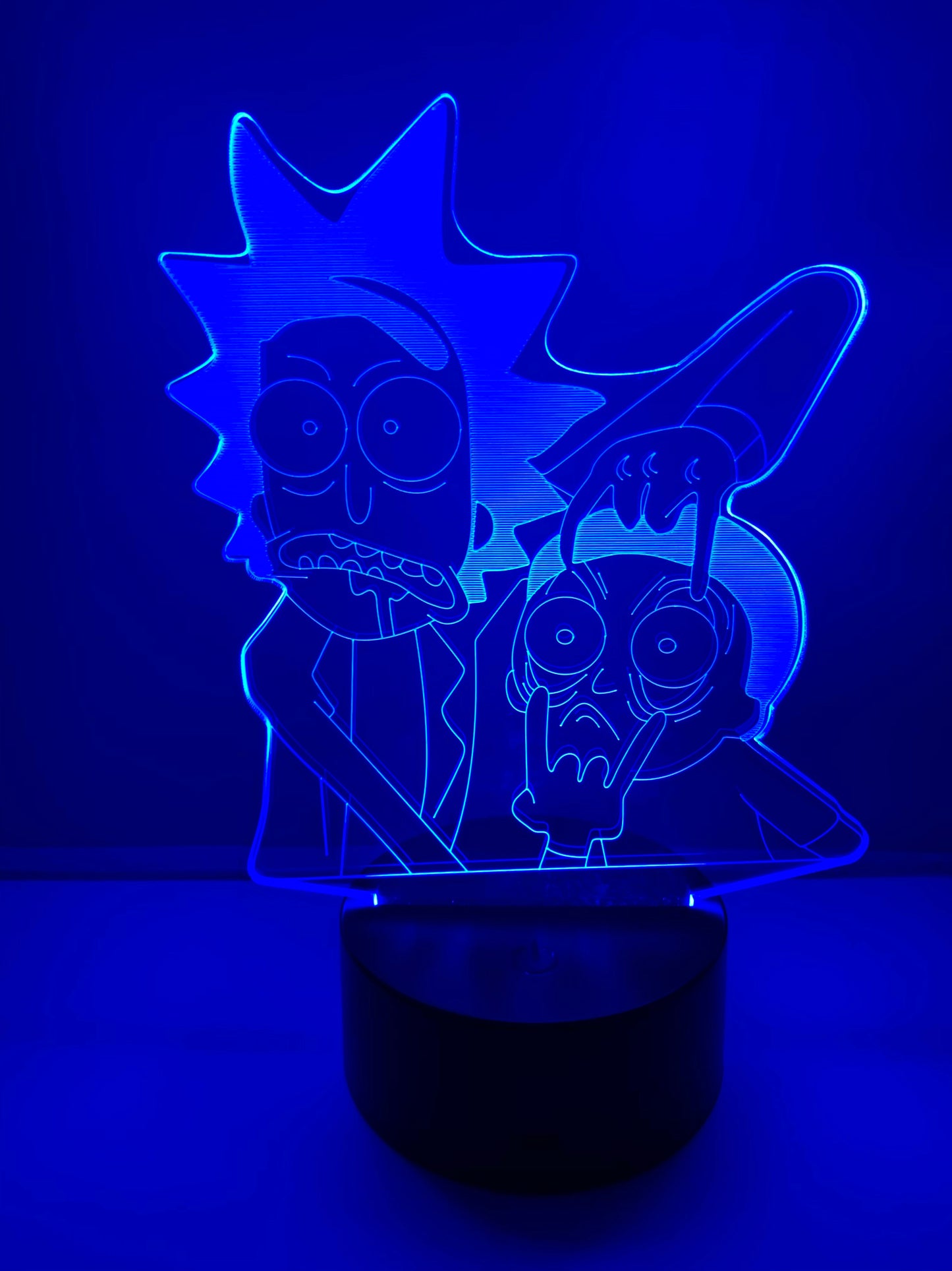 Lampe 3D DEL Rick et Morty