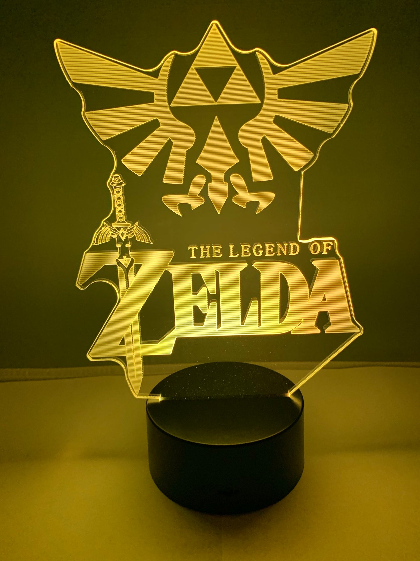 Lampe 3D DEL The Legend Of Zelda et Hylian Crest