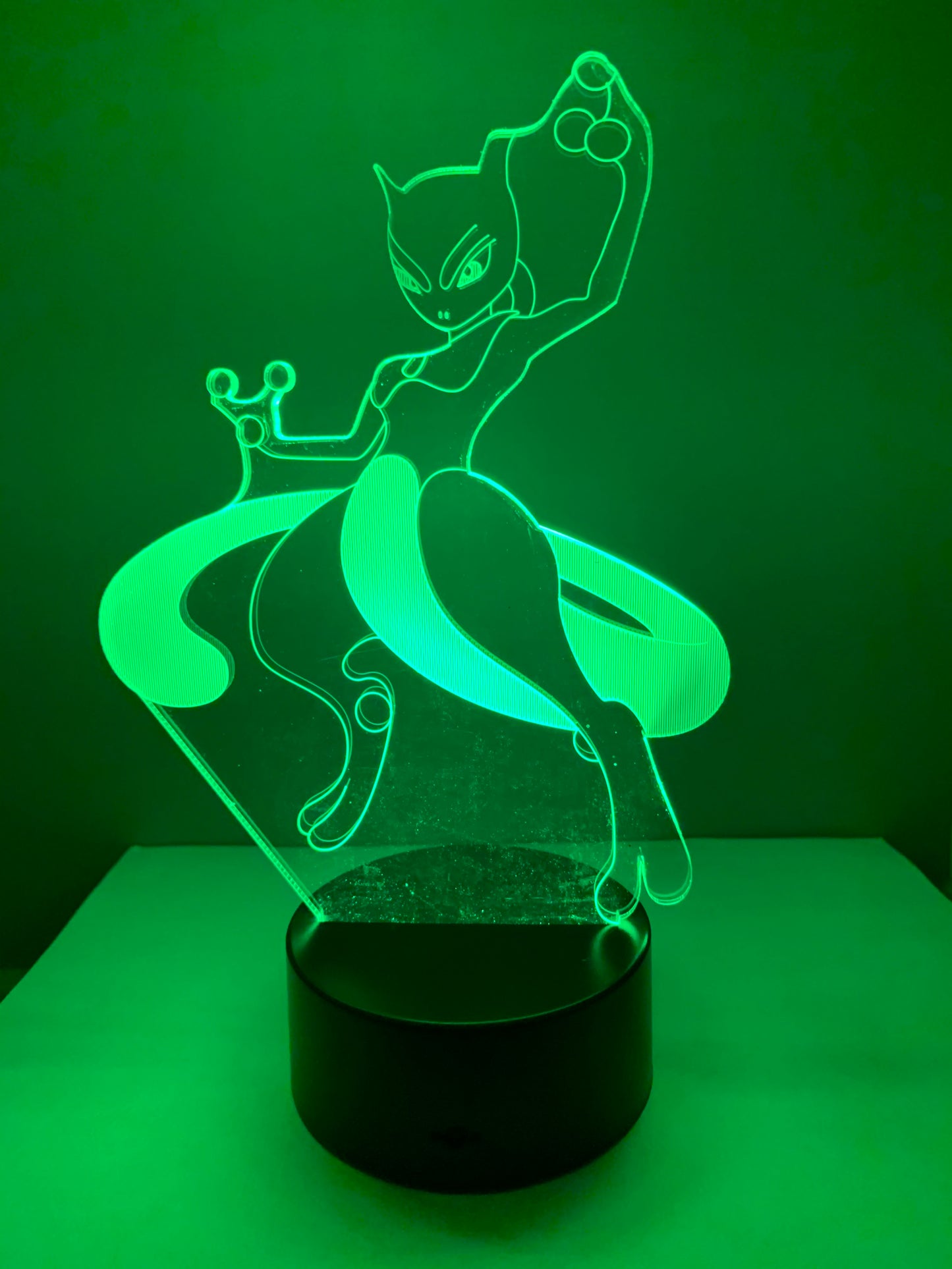 Lampe 3D DEL Pokemon Mewtwo