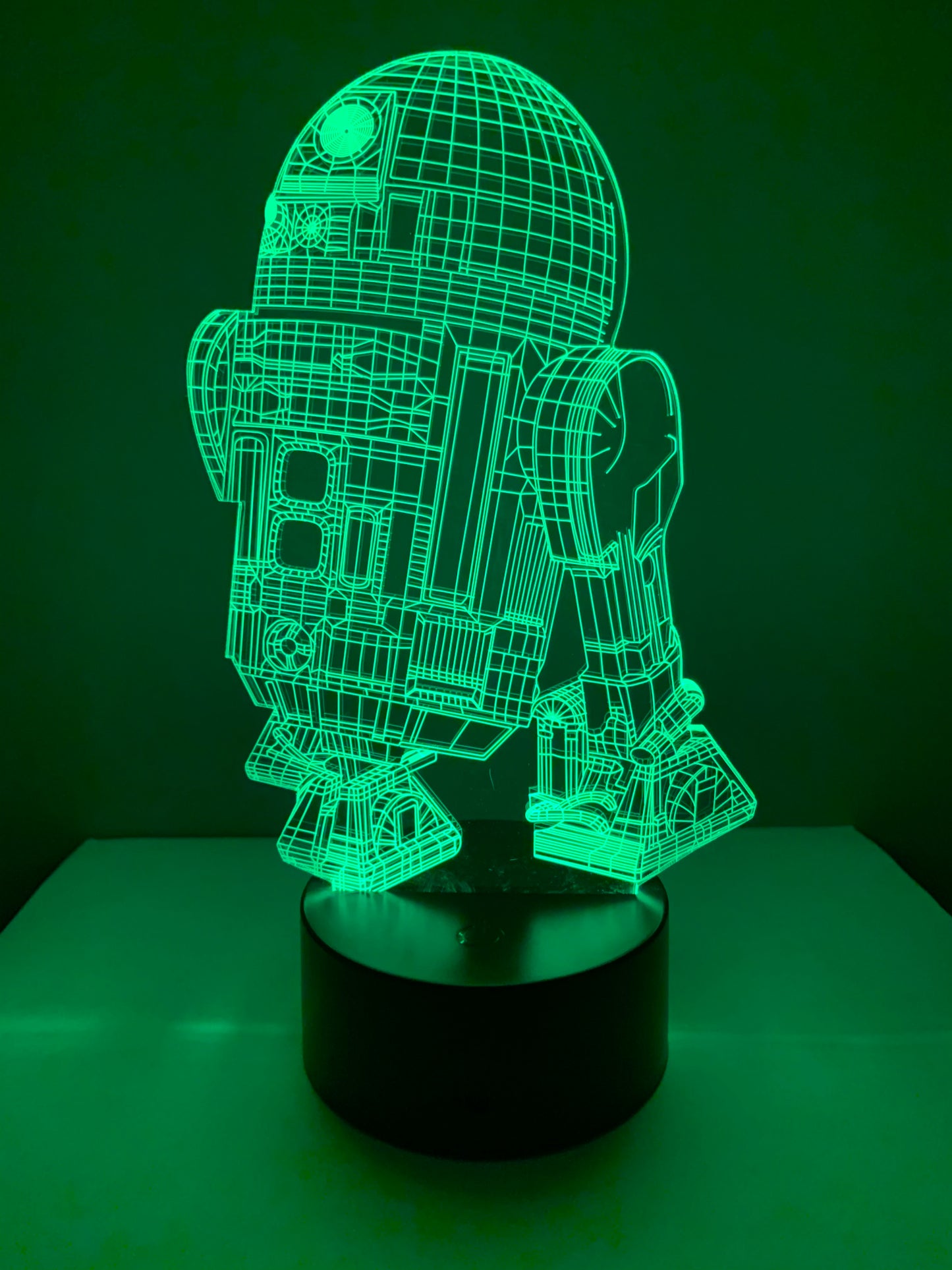 Lampe 3D DEL R2D2 Star Wars