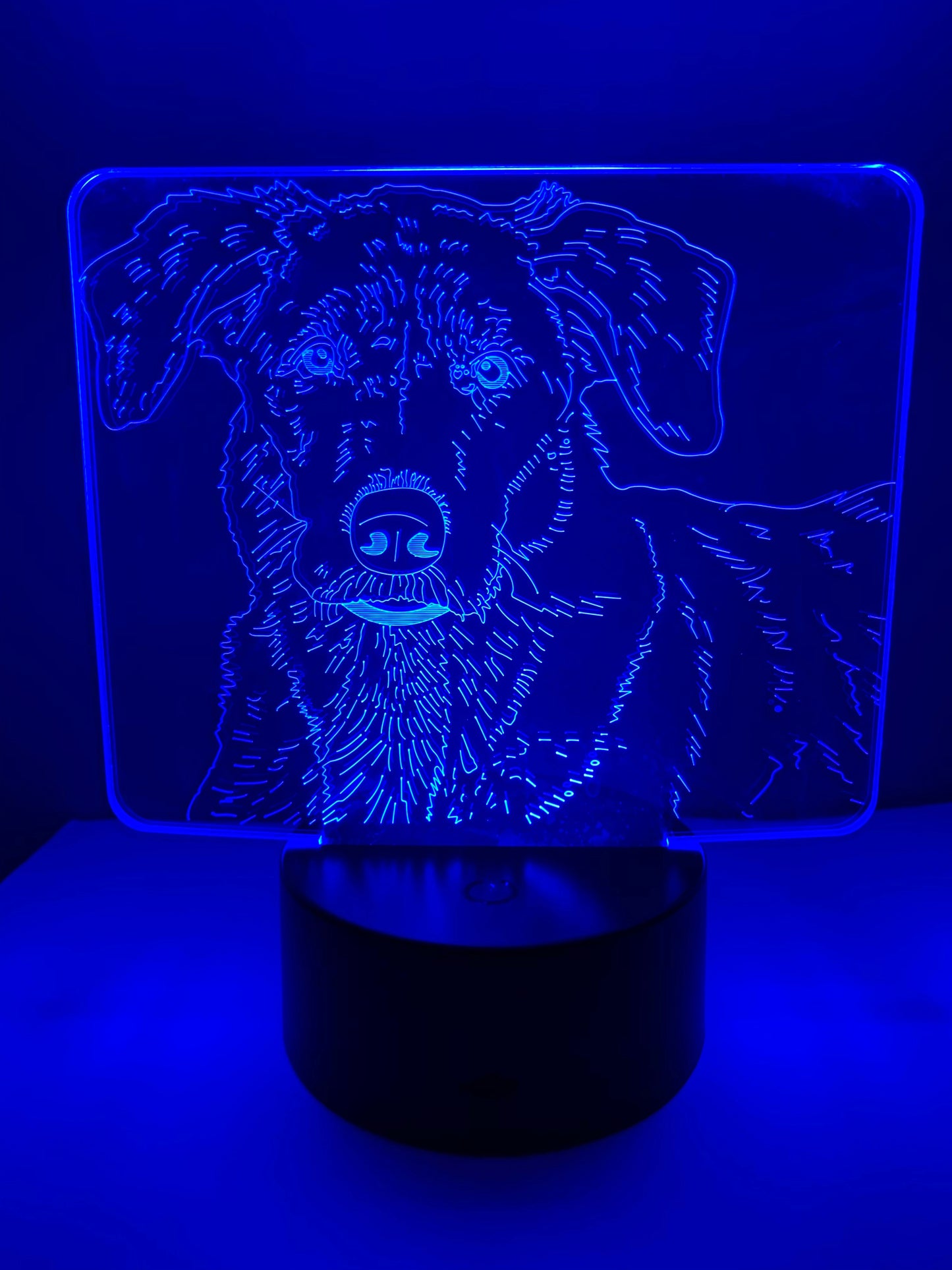 Lampe 3D DEL Chien Labrador