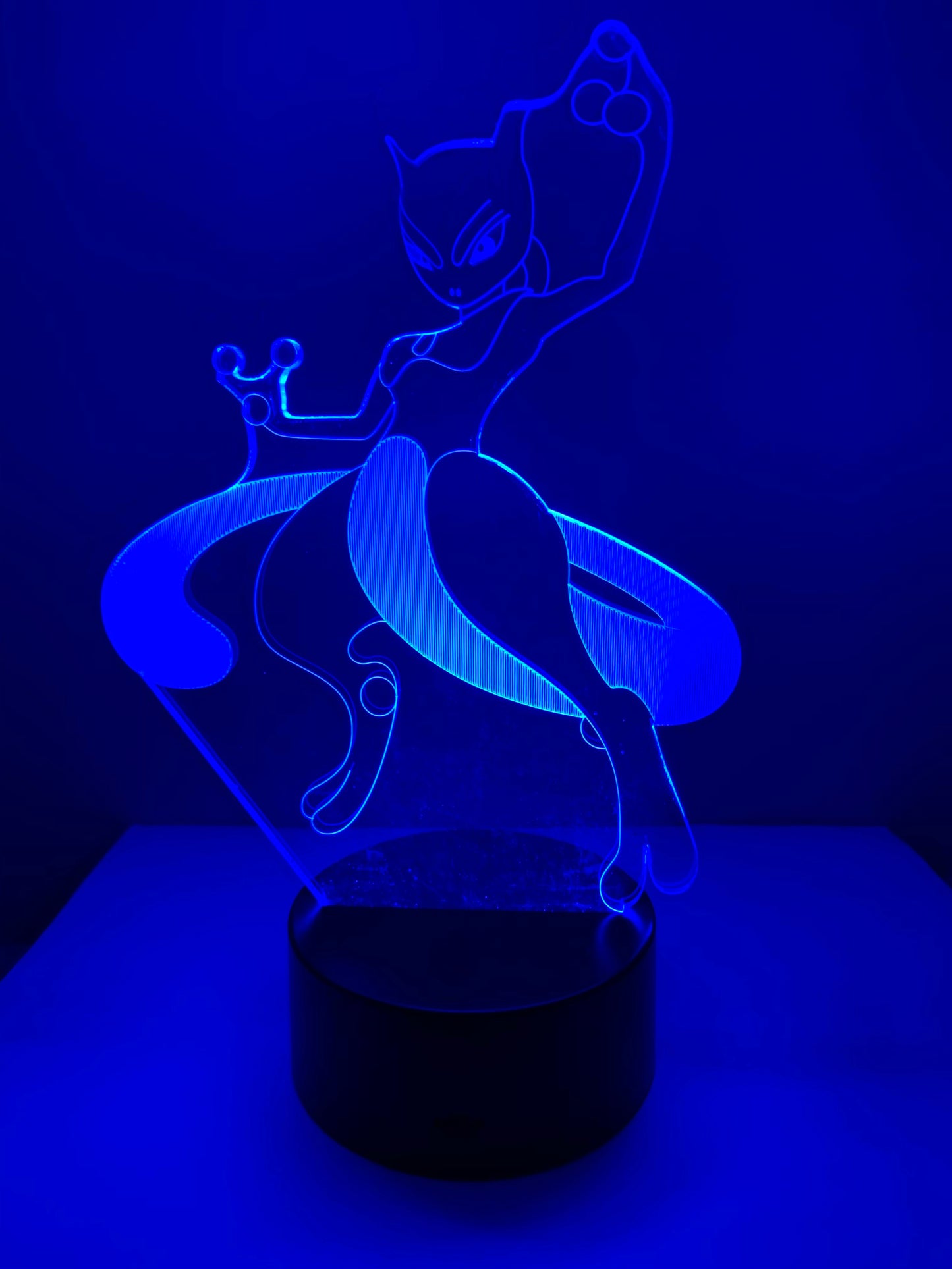 Lampe 3D DEL Pokemon Mewtwo