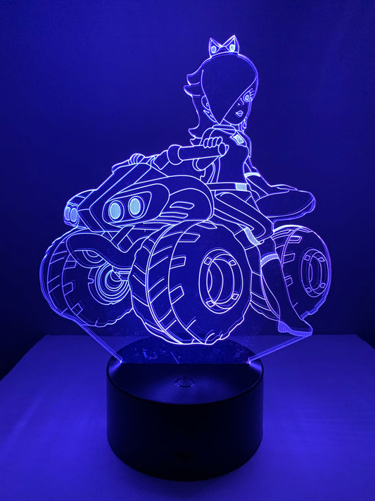 Lampe 3D DEL Princesse Rosalina Mario Kart