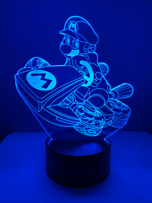 Lampe 3D DEL Mario Kart Super Mario