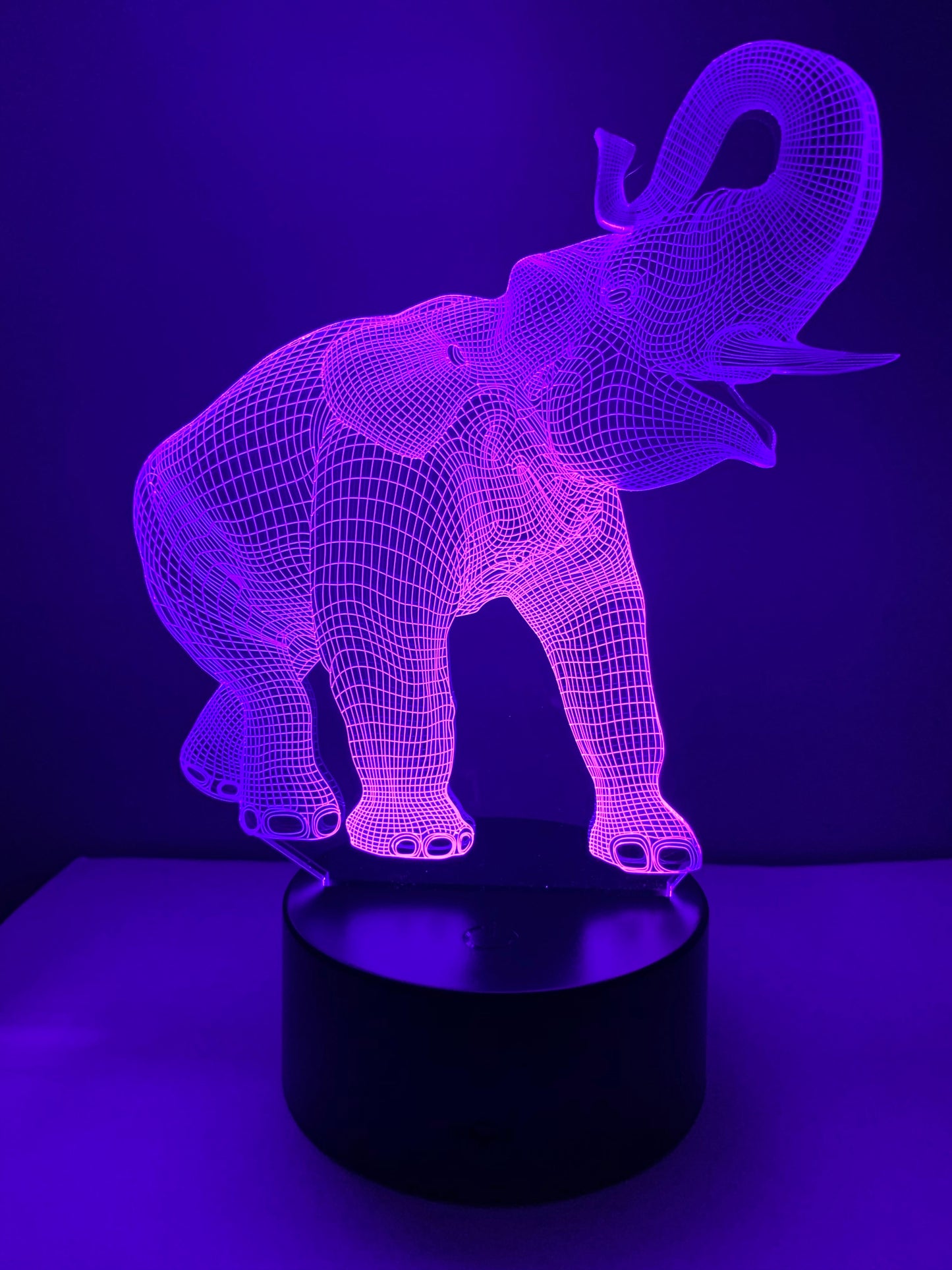 Lampe 3D DEL Éléphant