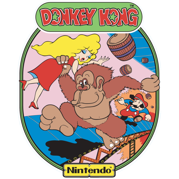 Autocollant pour tasse Donkey Kong Arcade