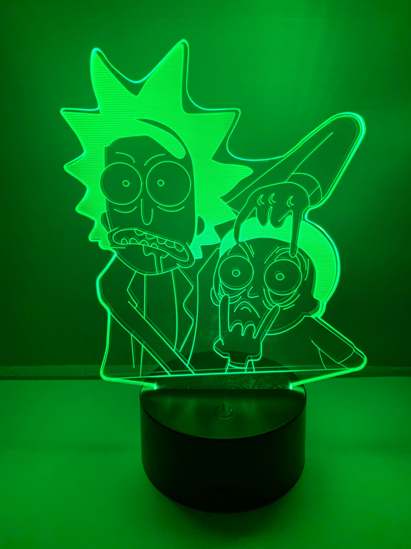 Lampe 3D DEL Rick et Morty