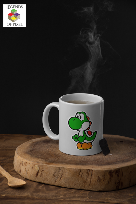 Autocollant pour tasse Yoshi rétro Super Mario