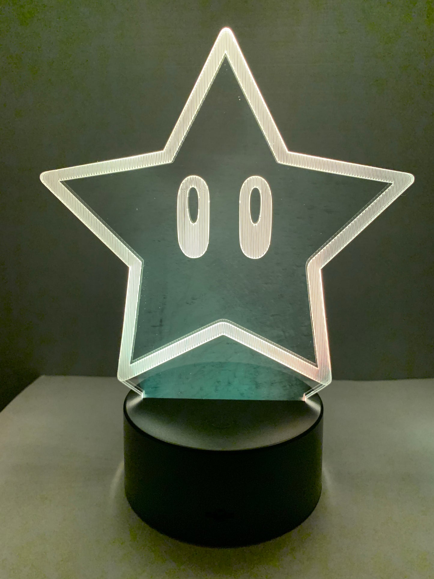 Lampe 3D DEL Étoile Super Mario