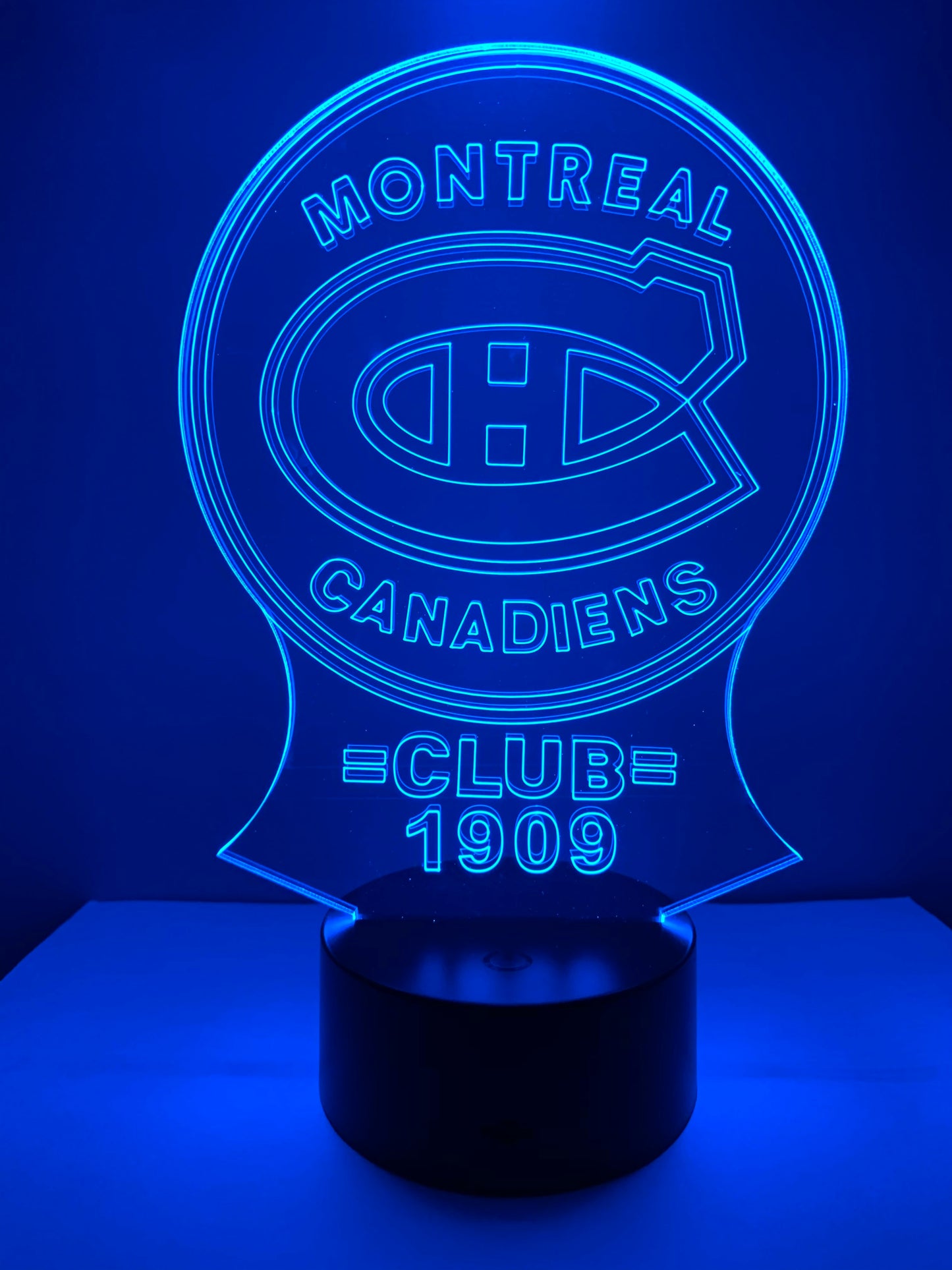 Lampe 3D DEL Hockey Les Canadiens de Montréal