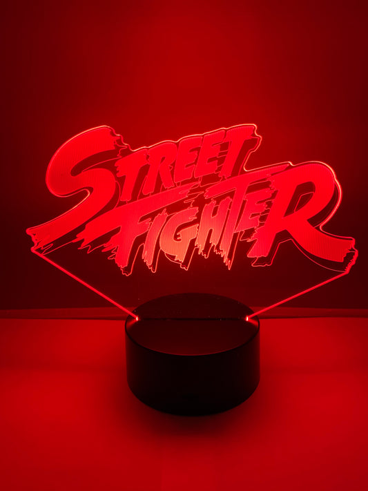 Lampe 3D DEL Logo Street Fighter