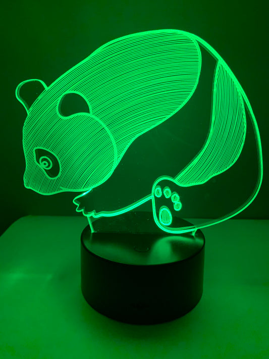 Lampe 3D DEL Panda