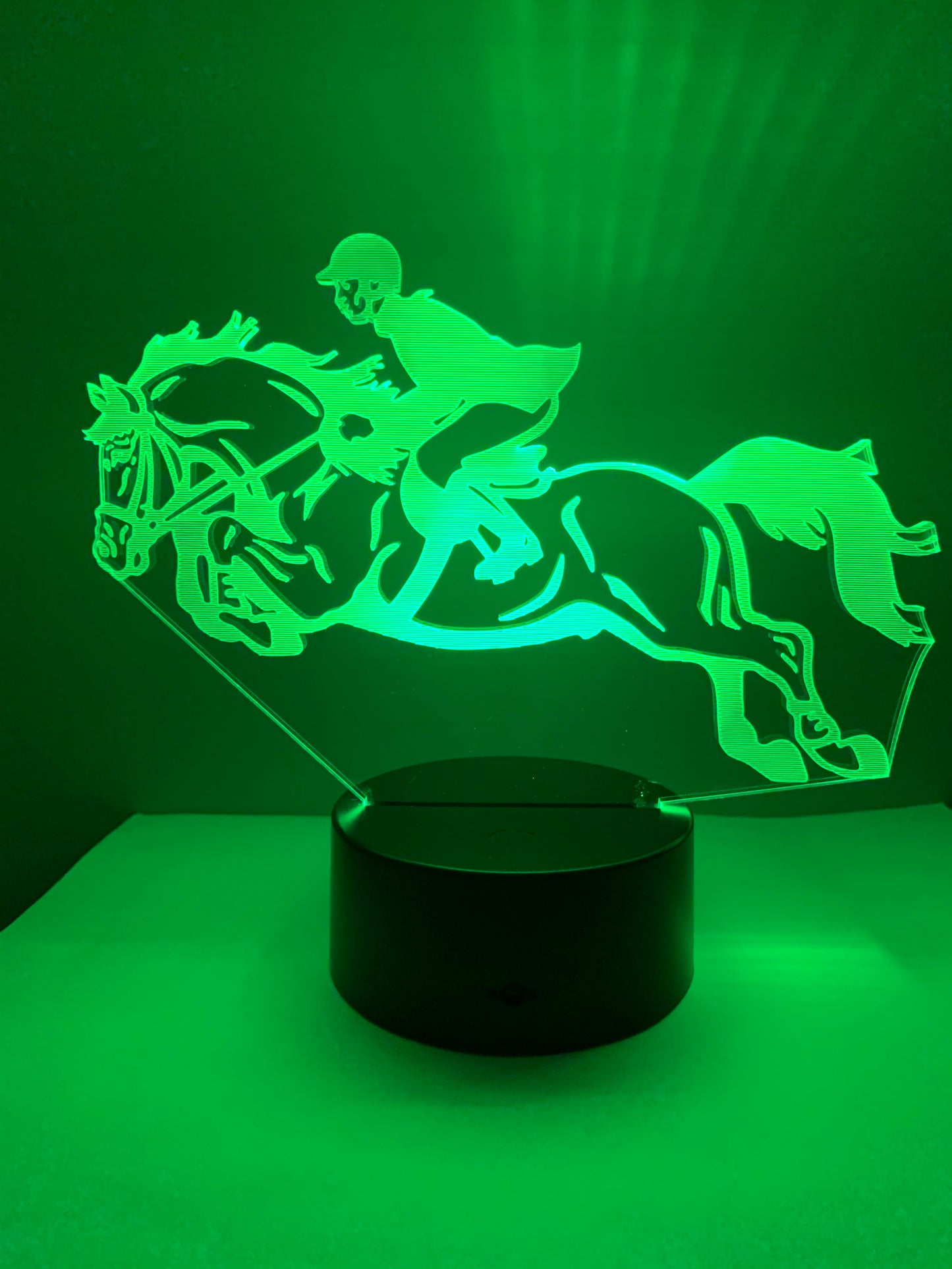 Lampe 3D DEL Cheval Saut d’obstacles