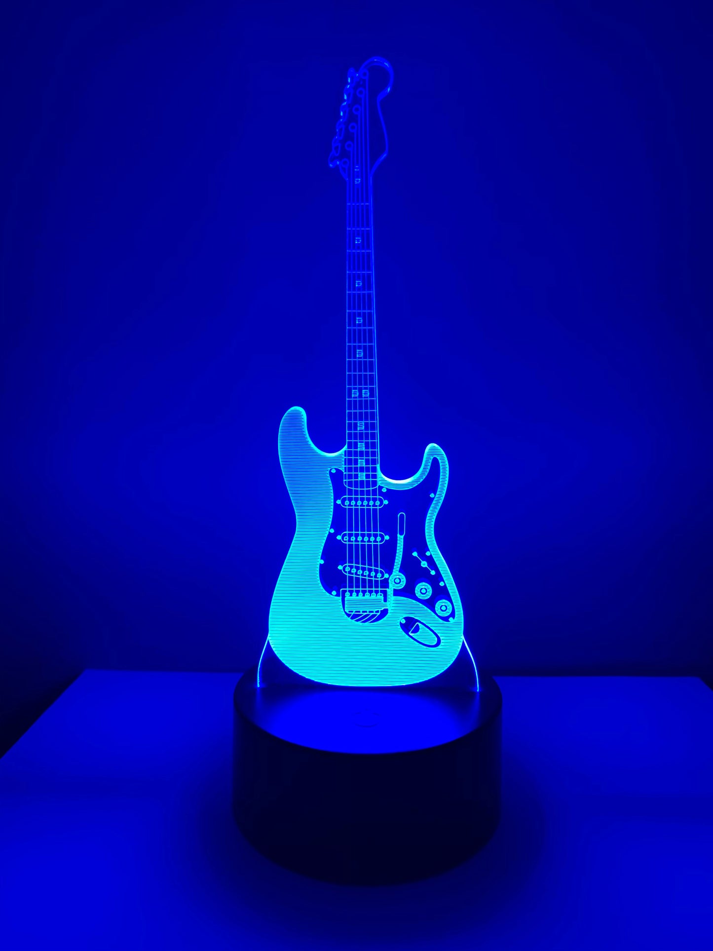 Lampe 3D DEL Guitare électrique (Musique)