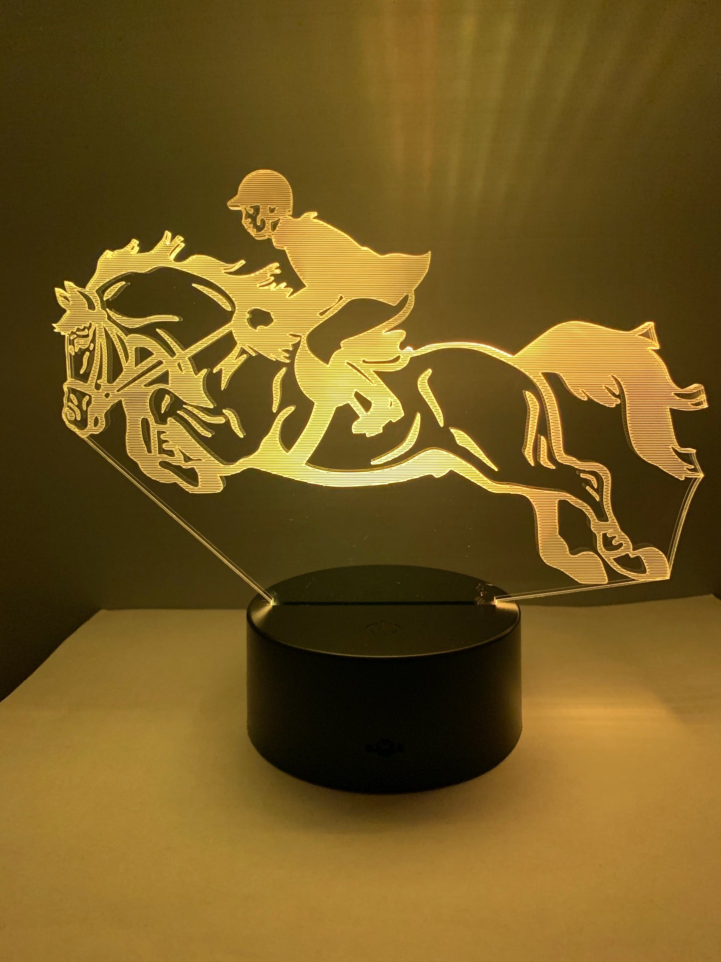 Lampe 3D DEL Cheval Saut d’obstacles