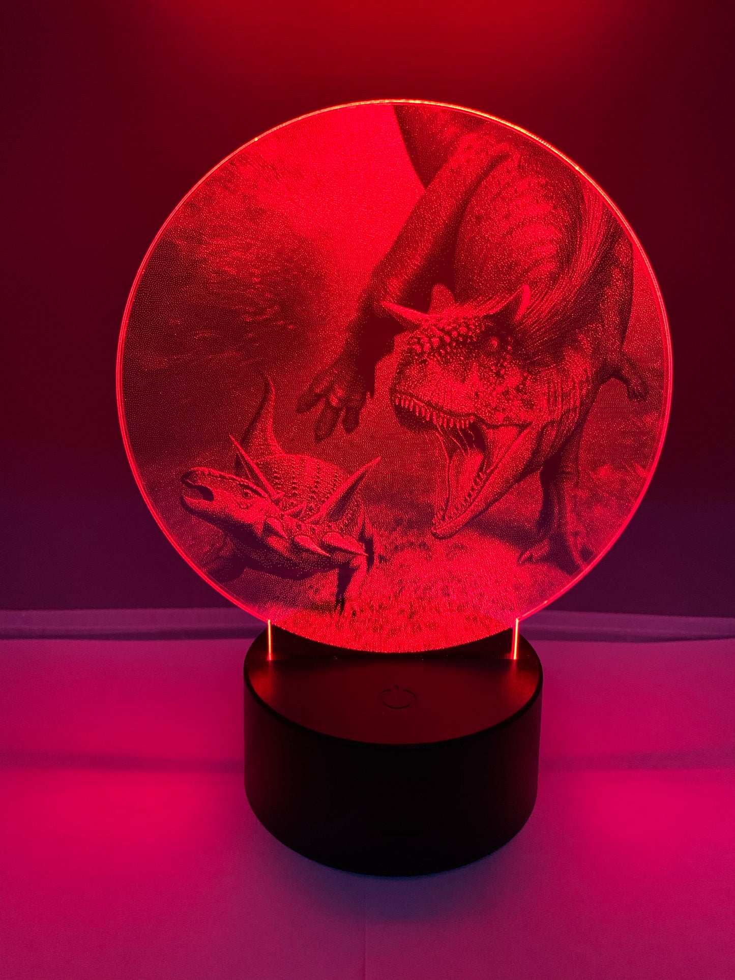 Lampe DEL Photo Réaliste Dinosaures