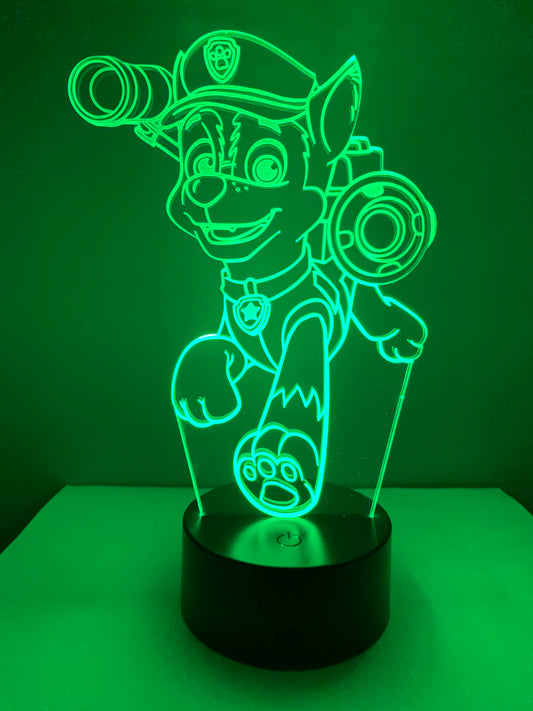 Lampe 3D DEL Chase Pat Patrouille