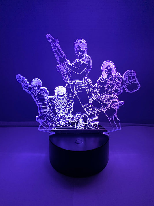 Lampe 3D DEL Fortnite Personnages Variés