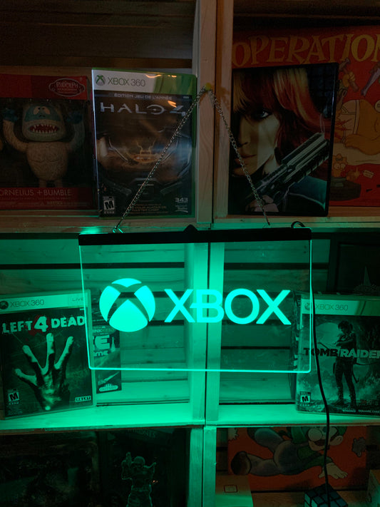 Enseigne DEL Xbox avec chaîne (Version sans télécommande - Rabais de 5$ )