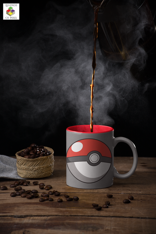 Autocollant pour tasse Pokeball Pokemon