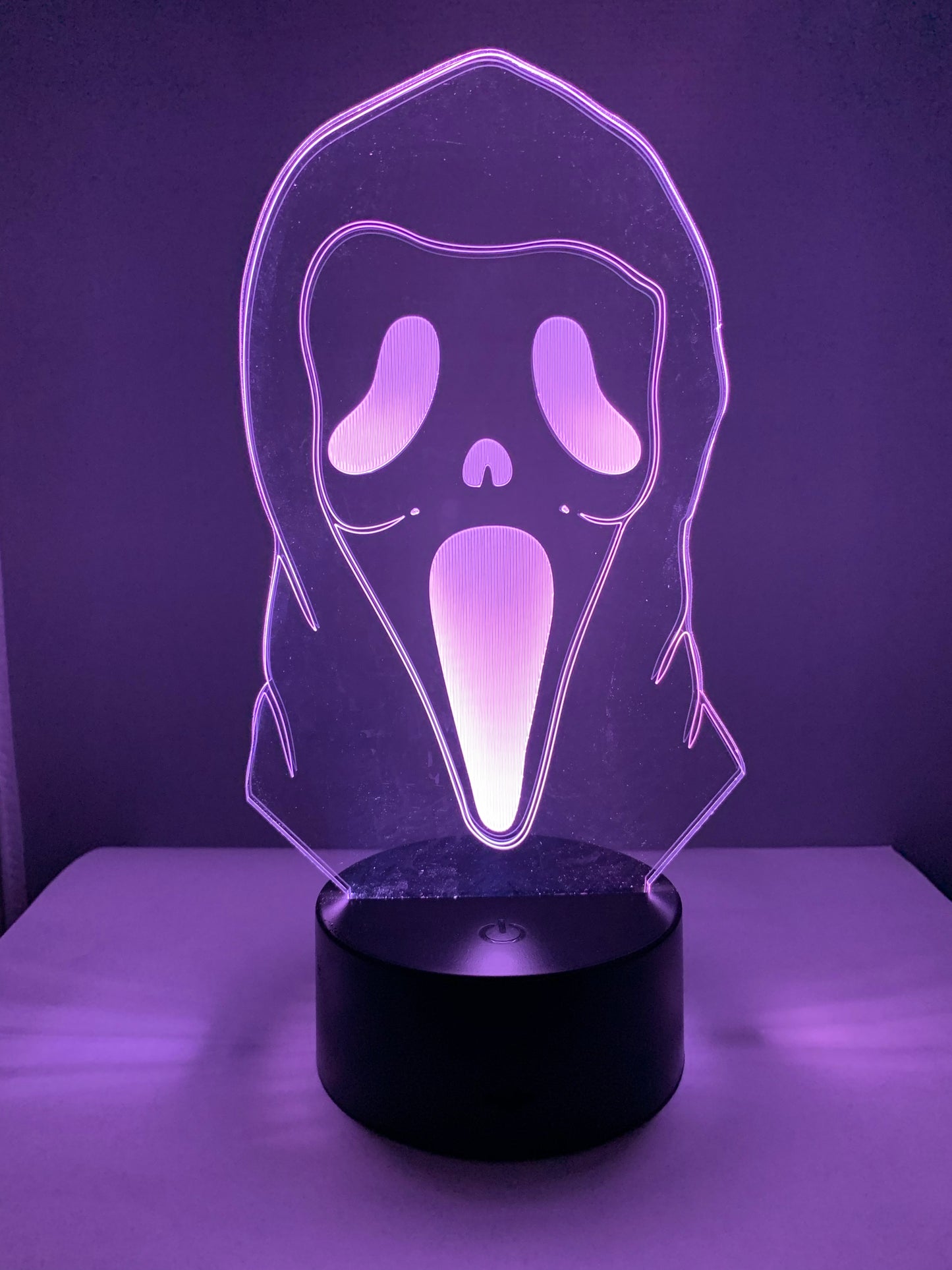 Lampe 3D DEL Masque de Frisson (Film Scream)