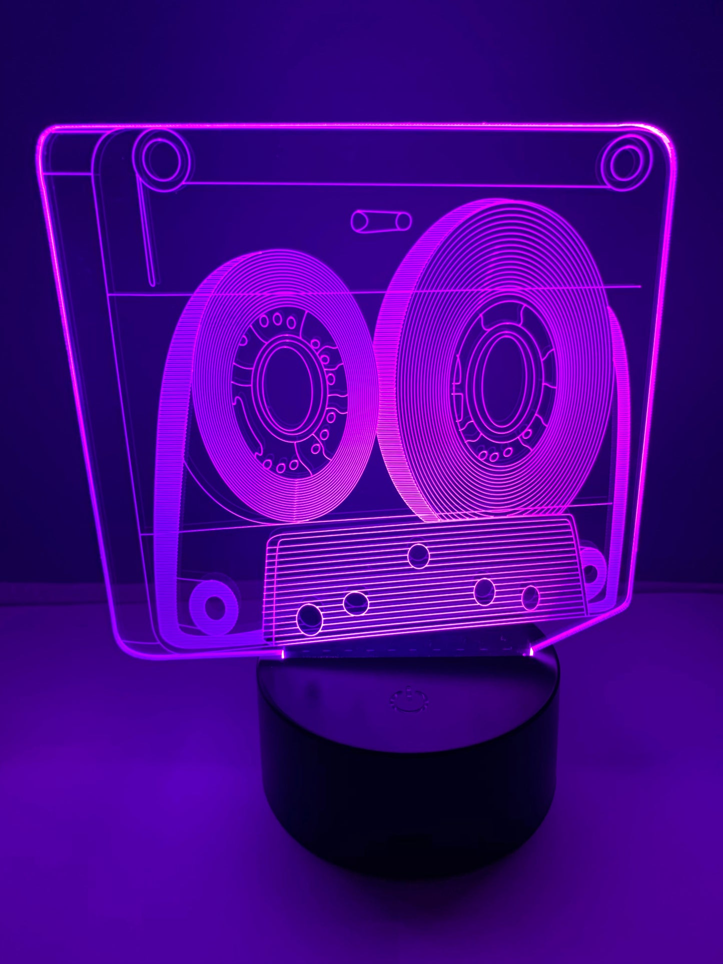 Lampe 3D DEL Rétro Cassette de musique