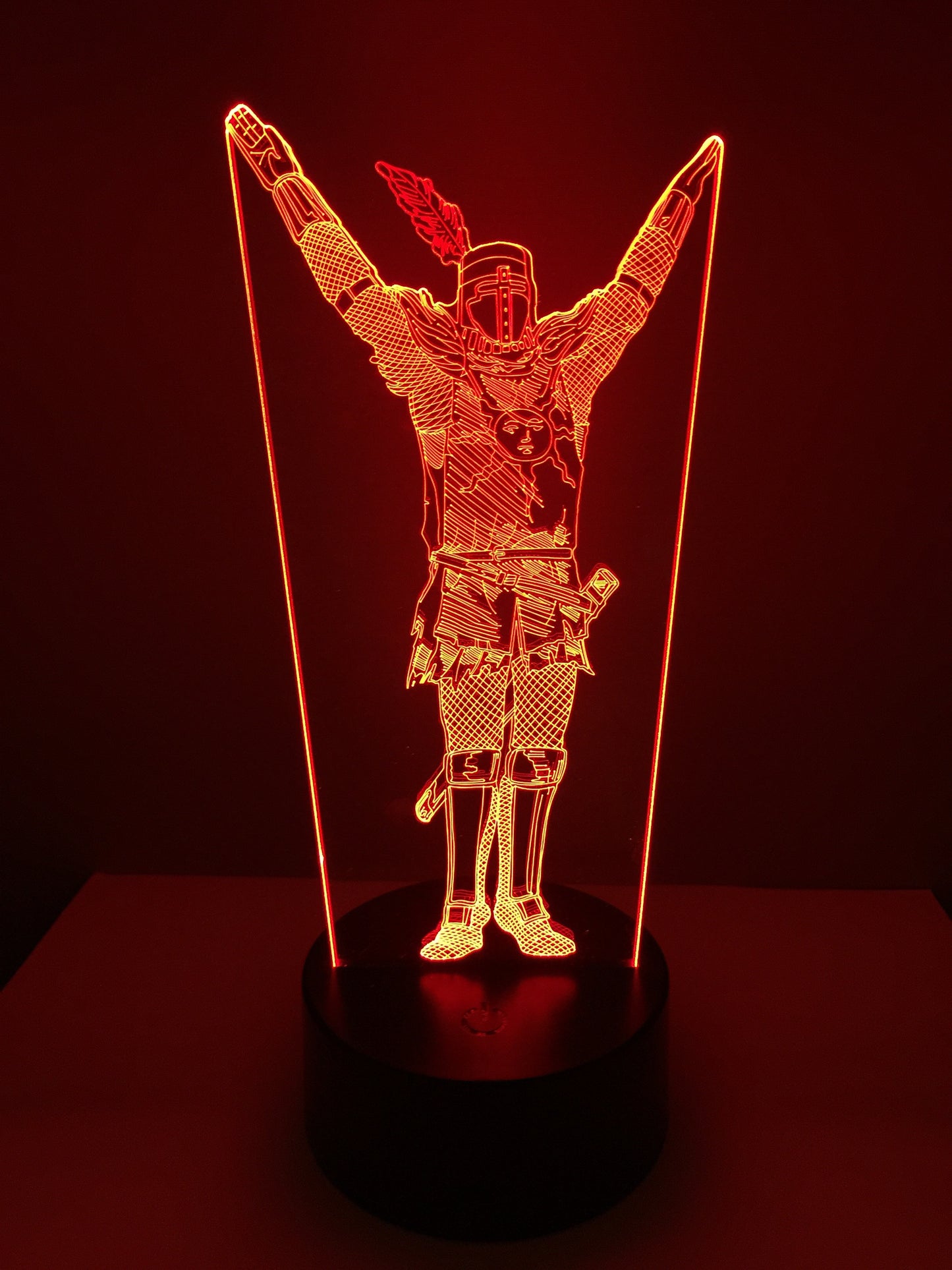 Lampe 3D DEL Dark Soul Chevalier solaire Astora