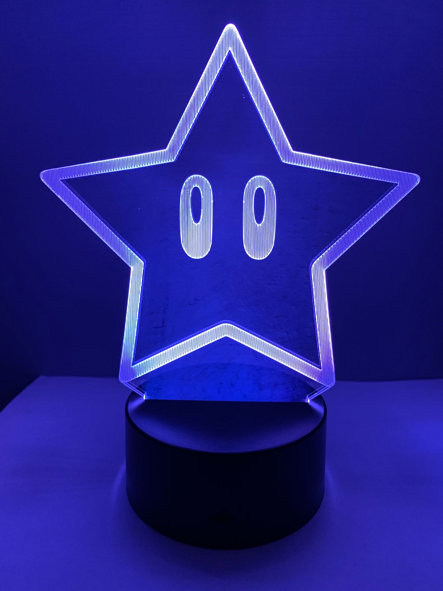 Lampe 3D DEL Étoile Super Mario