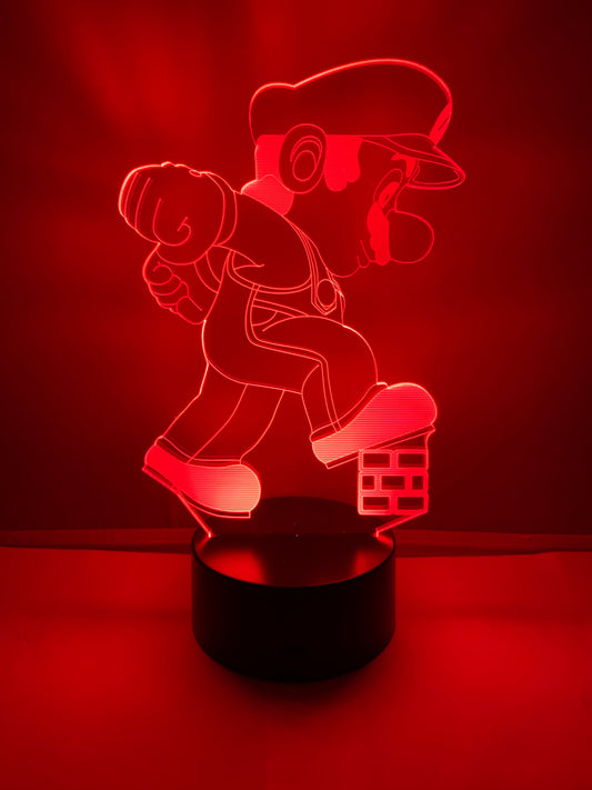 Lampe 3D DEL Super Mario géant