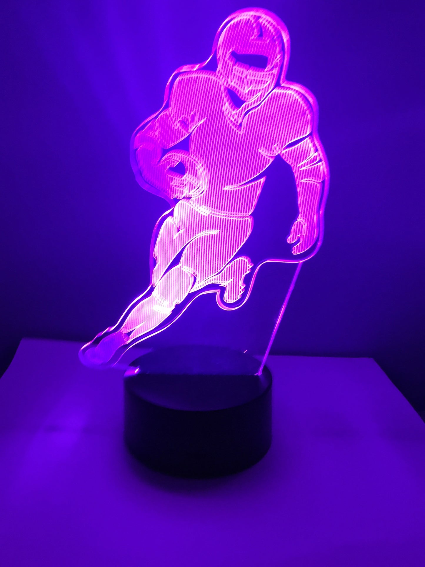 Lampe 3D DEL Joueur de Football
