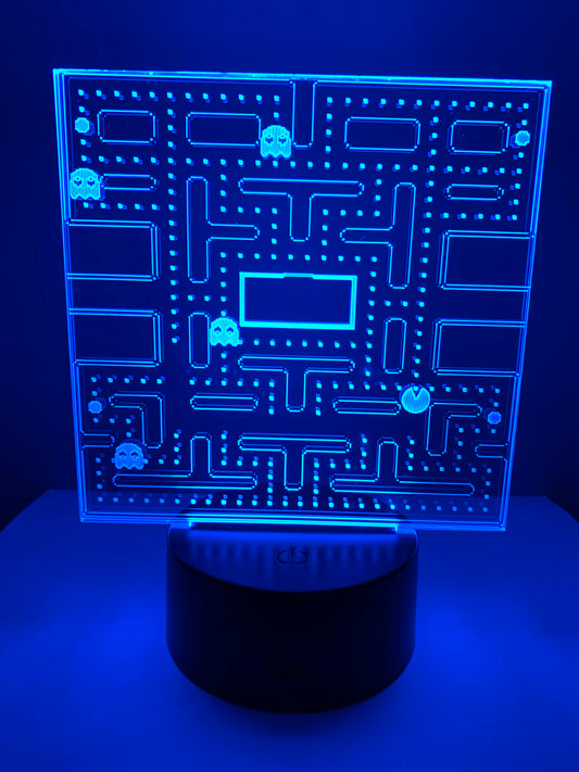 Lampe 3D DEL Pac Man Arcade