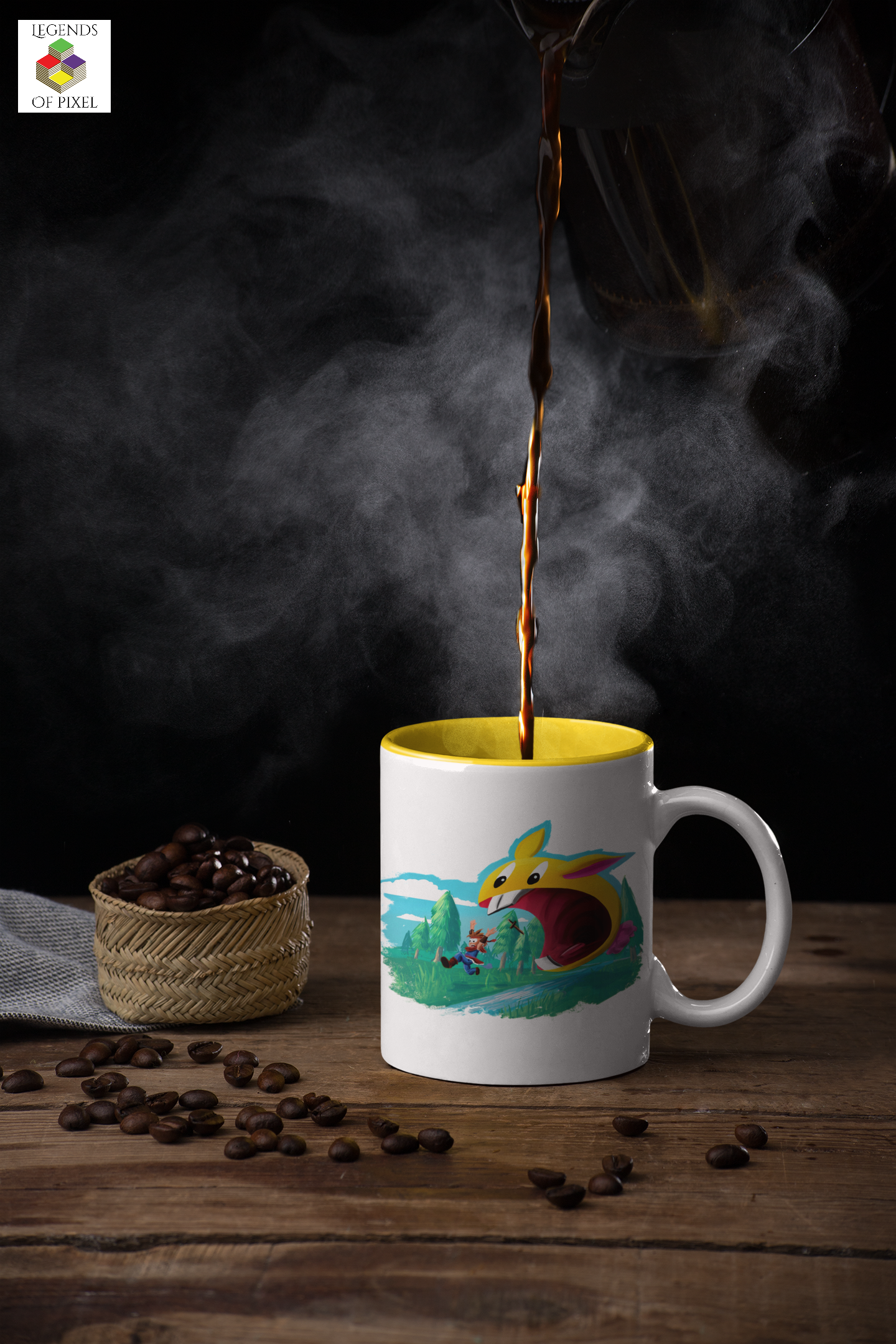 Autocollant pour tasse Rabite affamé Secret Of Mana