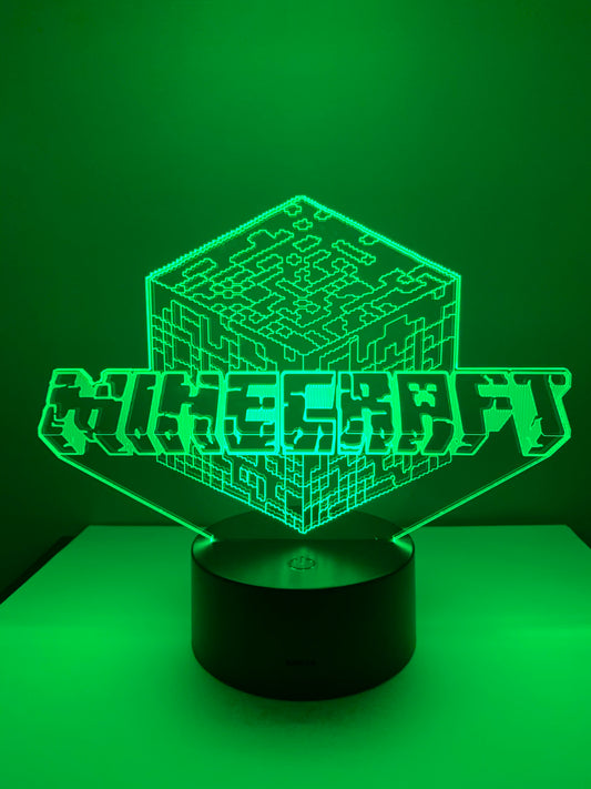 Lampe 3D DEL Minecraft