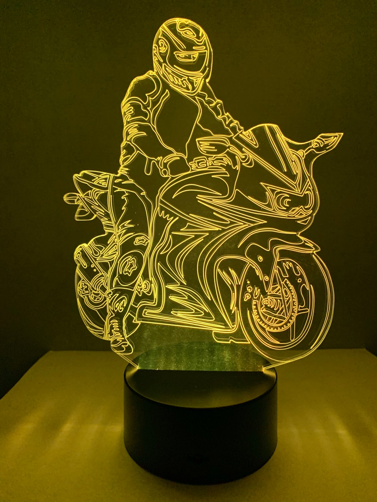 Lampe 3D DEL Moto Sport