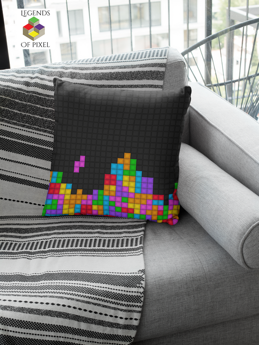 Housse de coussin Une Partie de Tetris