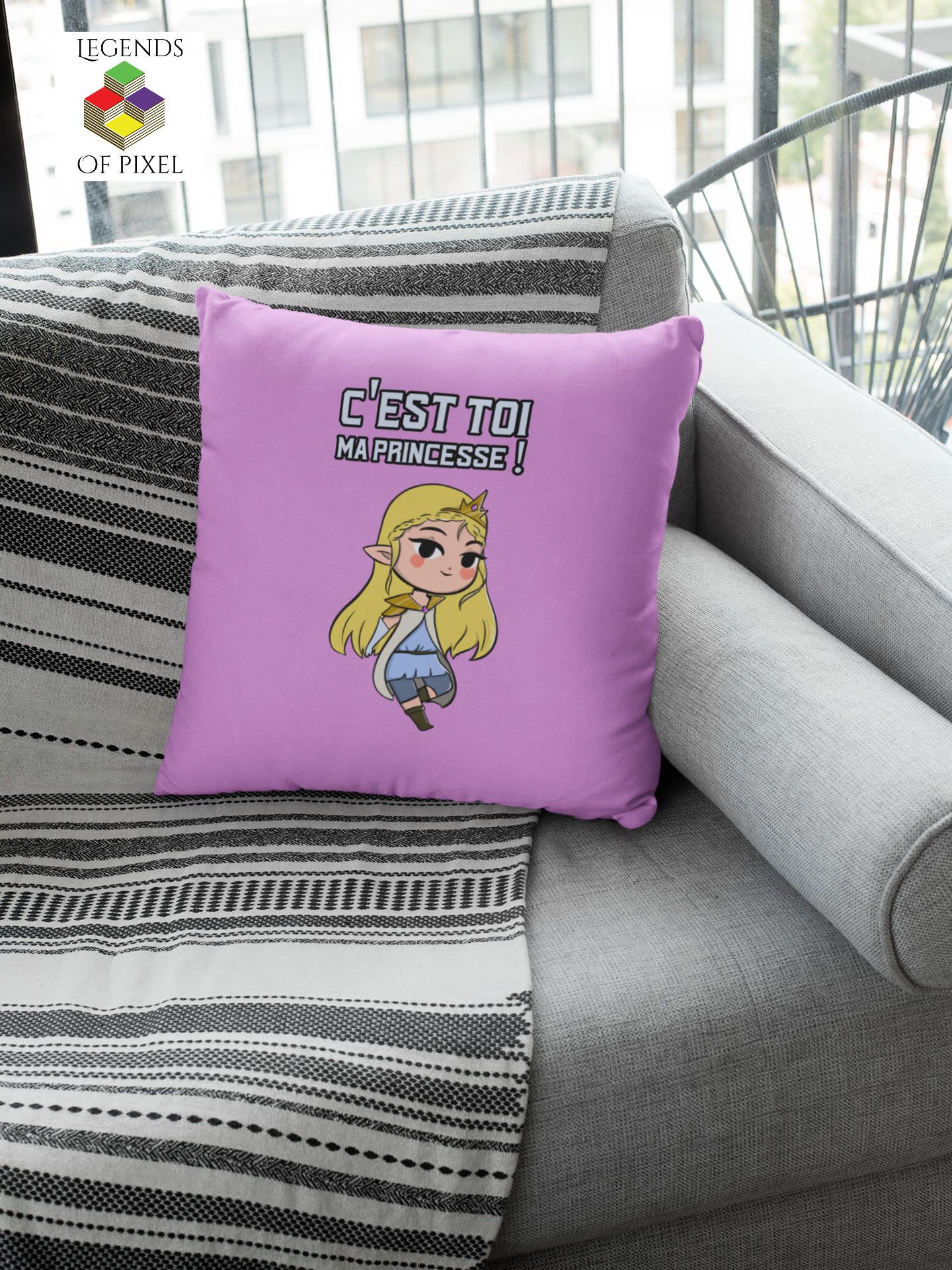 Housse de coussin C’est toi ma princesse !