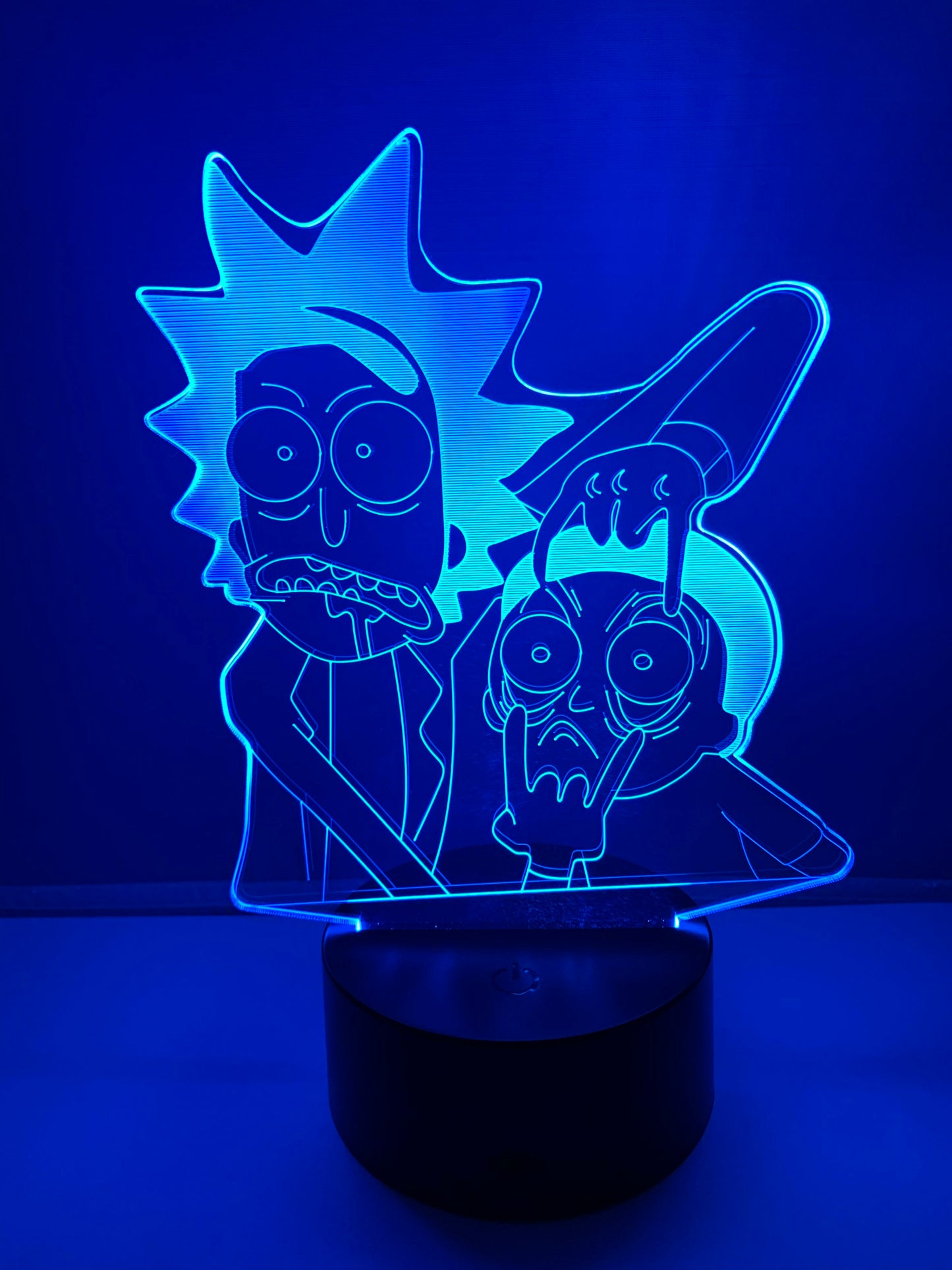 Lampe 3D DEL Rick et Morty