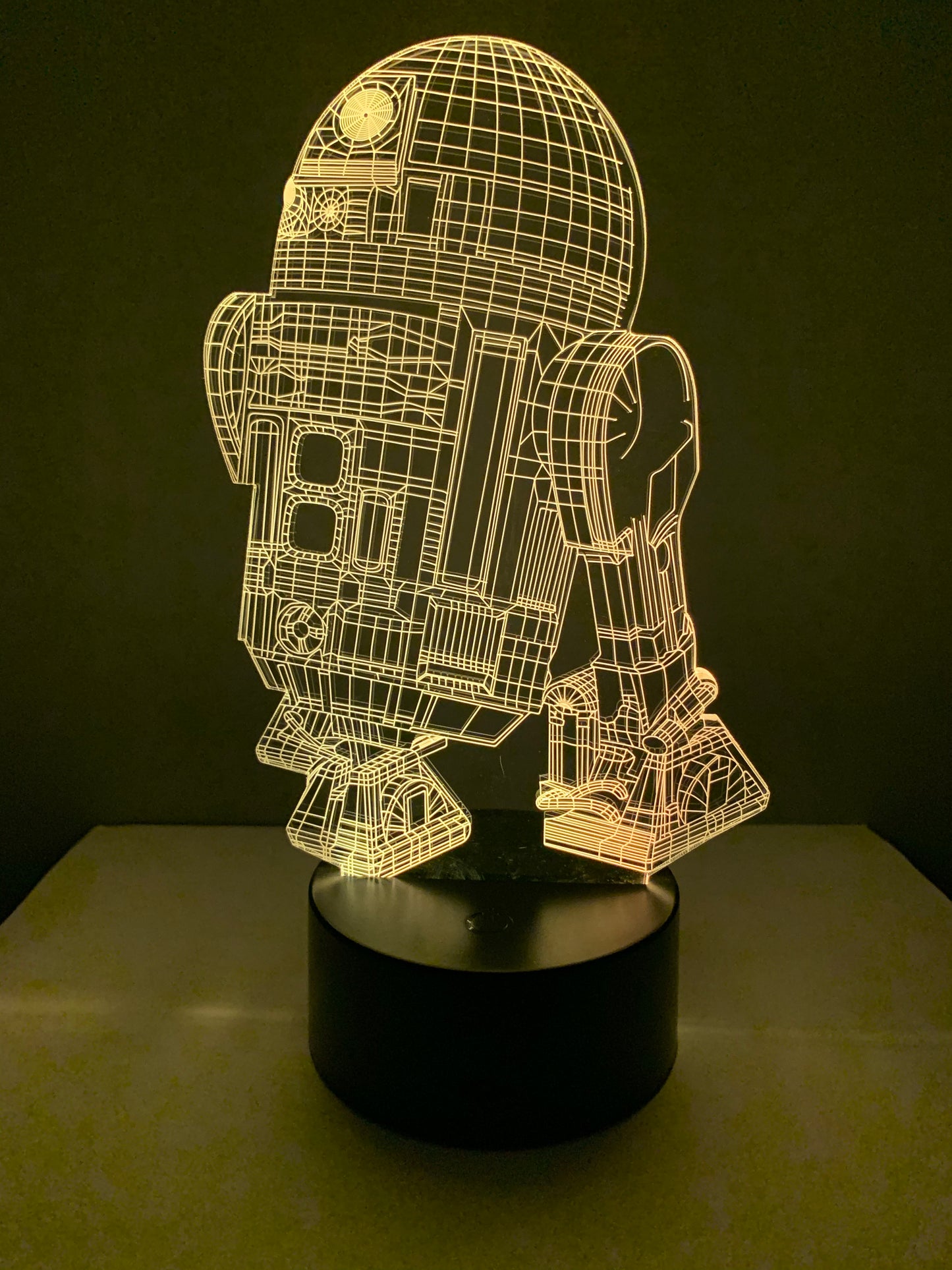 Lampe 3D DEL R2D2 Star Wars