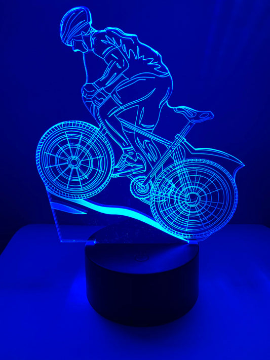 Lampe 3D DEL Cycliste Vélo - Bicyclette