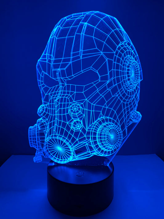 Lampe 3D DEL Armure assistée Fallout