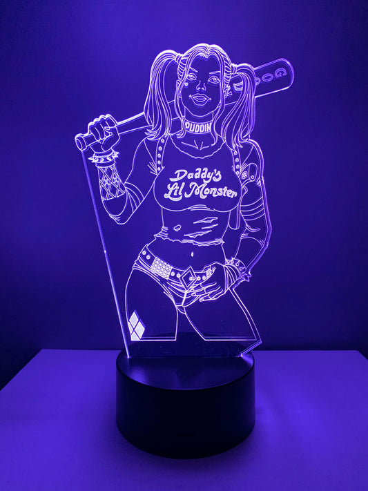 Lampe 3D DEL Harley Quinn (Batman)
