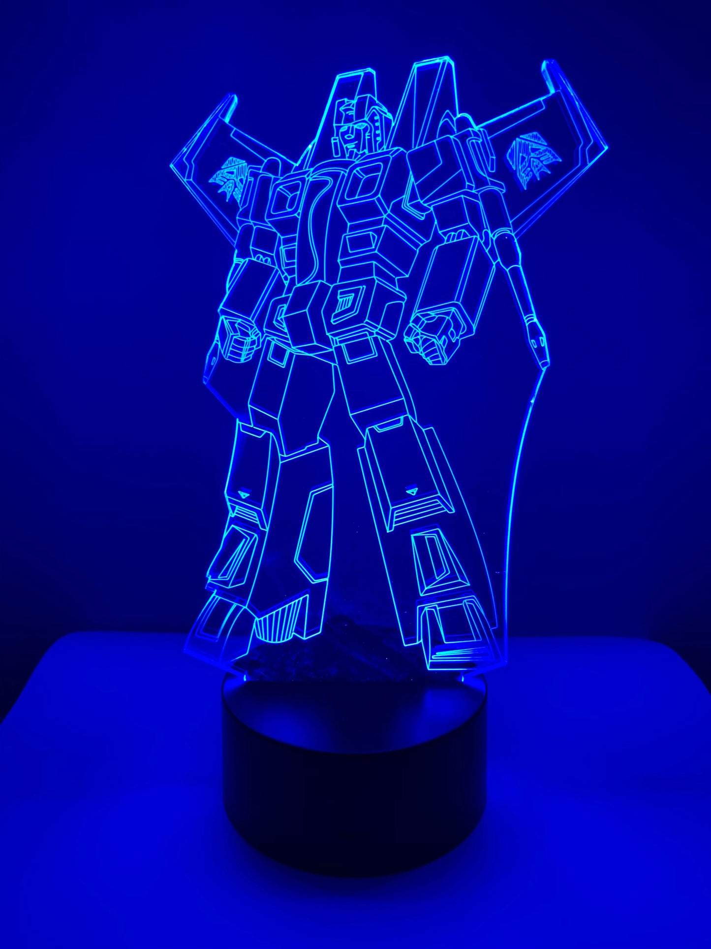 Lampe 3D DEL Starscream Transformer