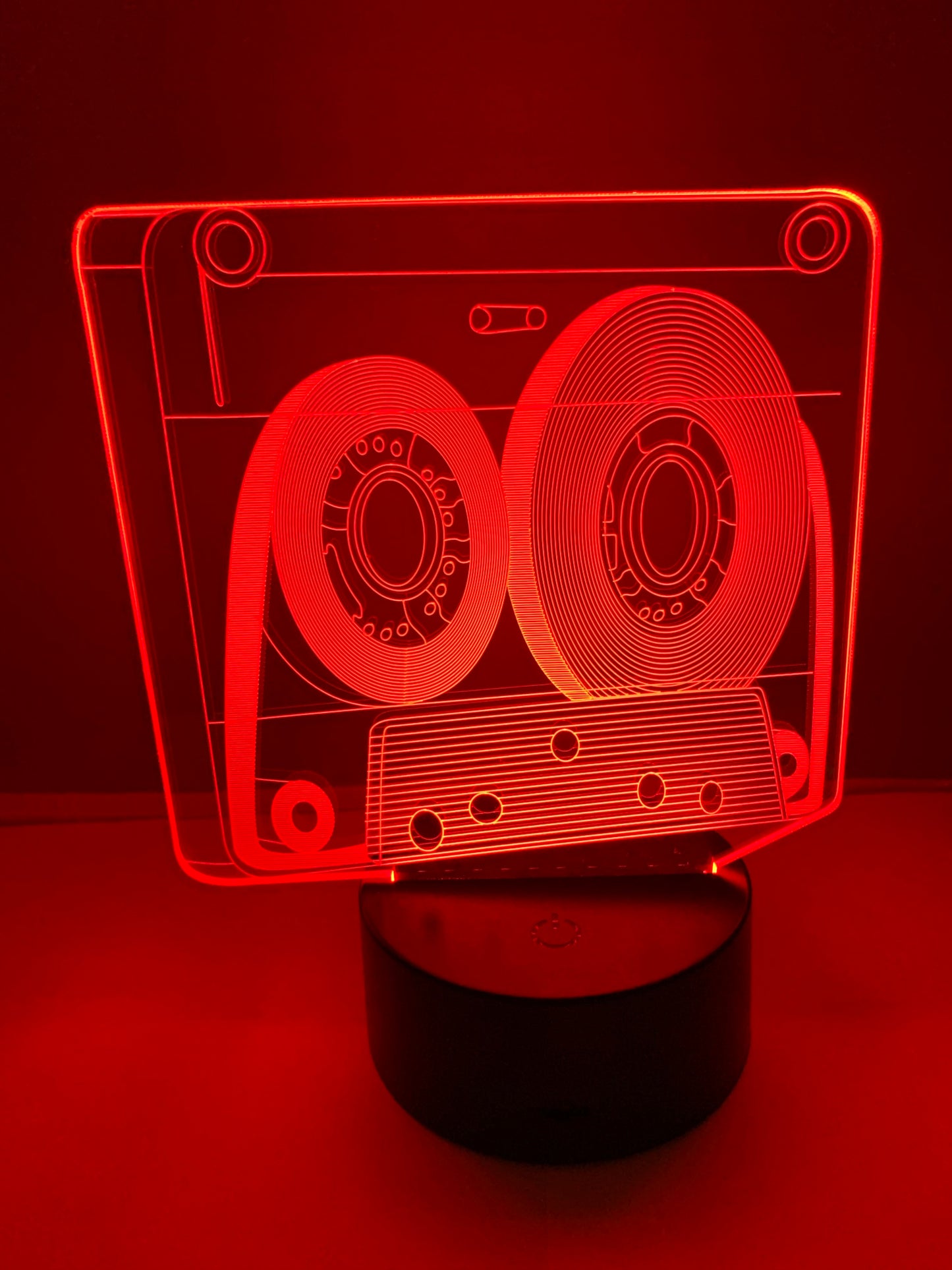 Lampe 3D DEL Rétro Cassette de musique
